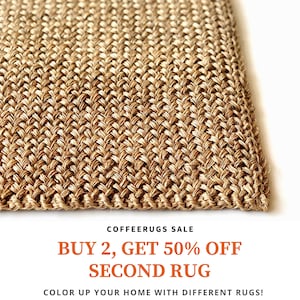 Entryway Rug, Indoor Doormat Natural Sisal Rug, Handwoven Welcome Mat, Bedside Rug, Housewarming Mat, New Home Gift, Summer Decor image 8