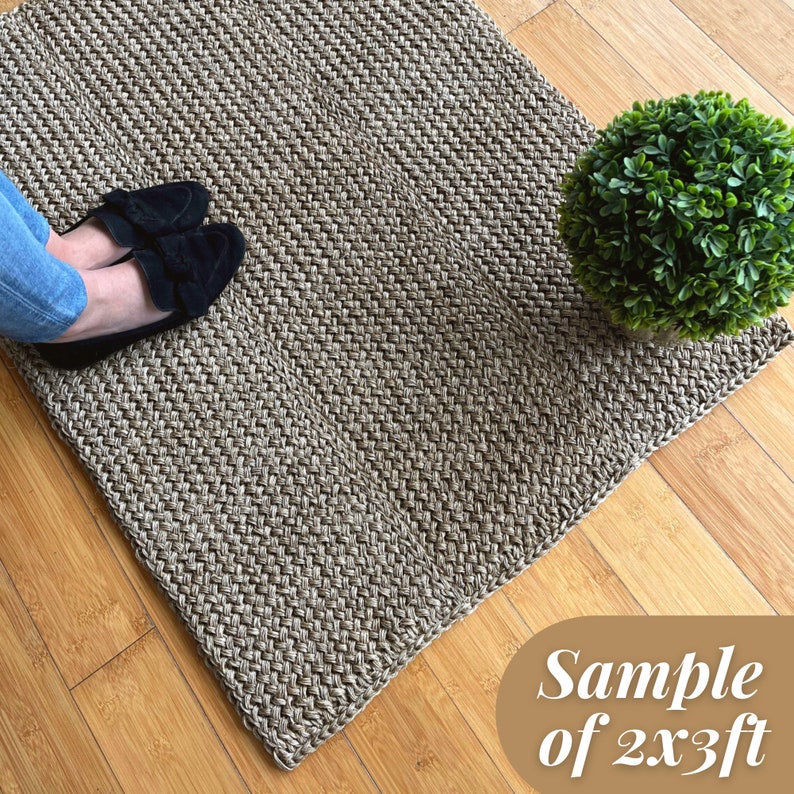 2x3 natural rug