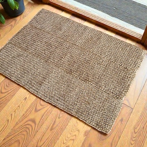 2x3ft sisal rug natural handmade