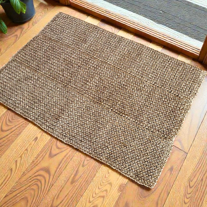 2x3ft sisal rug natural handmade