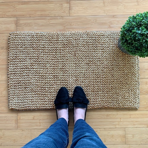 Door Mat Indoor Outdoor Natural Fiber Accent Rug Etsy