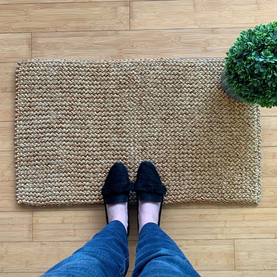 Entryway Rug, Indoor Doormat Natural Sisal Rug, Handwoven Welcome Mat, Bedside Rug, Housewarming Mat, New Home Gift, Spring Decor