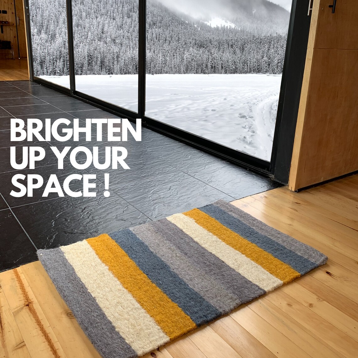 Entryway Rug Indoor Door Mat Natural Fiber Accent Rug | Etsy