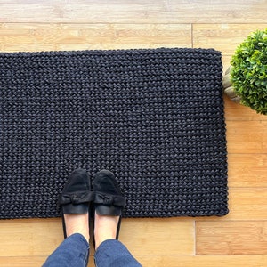 black sisal rug