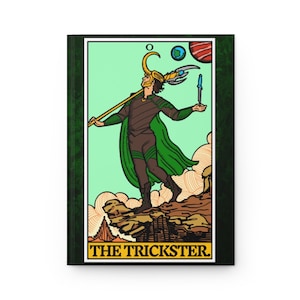 The Trickster Tarot Card Journal / Loki / Thor / Tom Hiddleston / Tarot / Rider Waite / Parody / Comic Book / Marvel / MCU Active