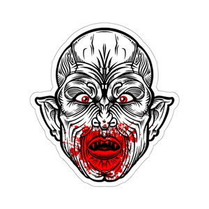 The Master Stickers / Buffy the Vampire Slayer / Buffy / The Master / Vampire / Vampyre / Horror / Monsters / Halloween / Woodcut / Blood