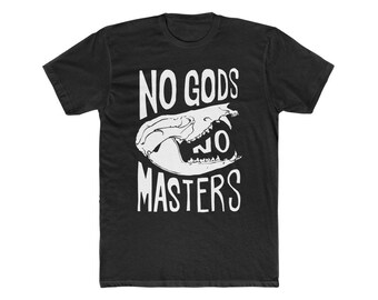 Opossum Skull / No Gods No Masters Unisex Tee / Opossum / Anarchy / Leftist / Socialism / Labor / Workers Rights / Anti-Capitalism