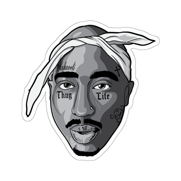 Lil Shakur Stickers / Rap / Hiphop / Tupac Shakur / Soundcloud / Tattoos / Humor / Parody / West Coast