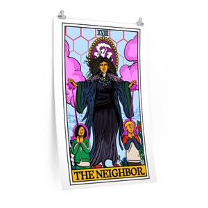 El vecino Tarot Card Print / Agnes / Agatha / Harkness / Wandavision / Tarot / Rider Waite / Parody / Comic Book / Marvel / MCU