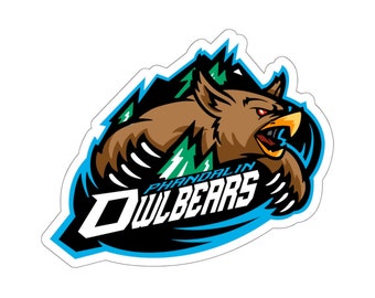 DandDsports: Owlbears Logo Stickers / Dungeons & Dragons / D and D / Owlbears / Esports / Sports / Team / Mascot / Logo / Humor