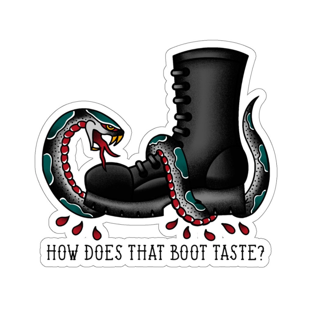 Boot Licker Old School Tattoo Stickers / Bootlicker / Anarchy Etsy 日本