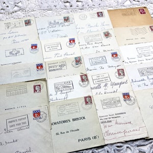 Años 60 - 20 sobres franceses de los años 60 - Sin cartas en el interior