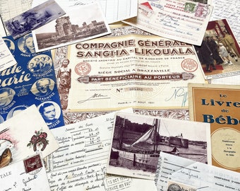 1930s - A small page of French history in 20 documents from 1930s