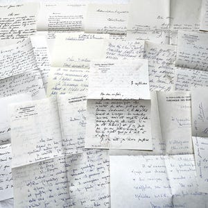Década de 1960 - 20 cartas enviadas a um médico francês durante a década de 1960 - As cartas que ele recebeu vieram de sua família, de outros médicos ou entusiastas do xadrez.