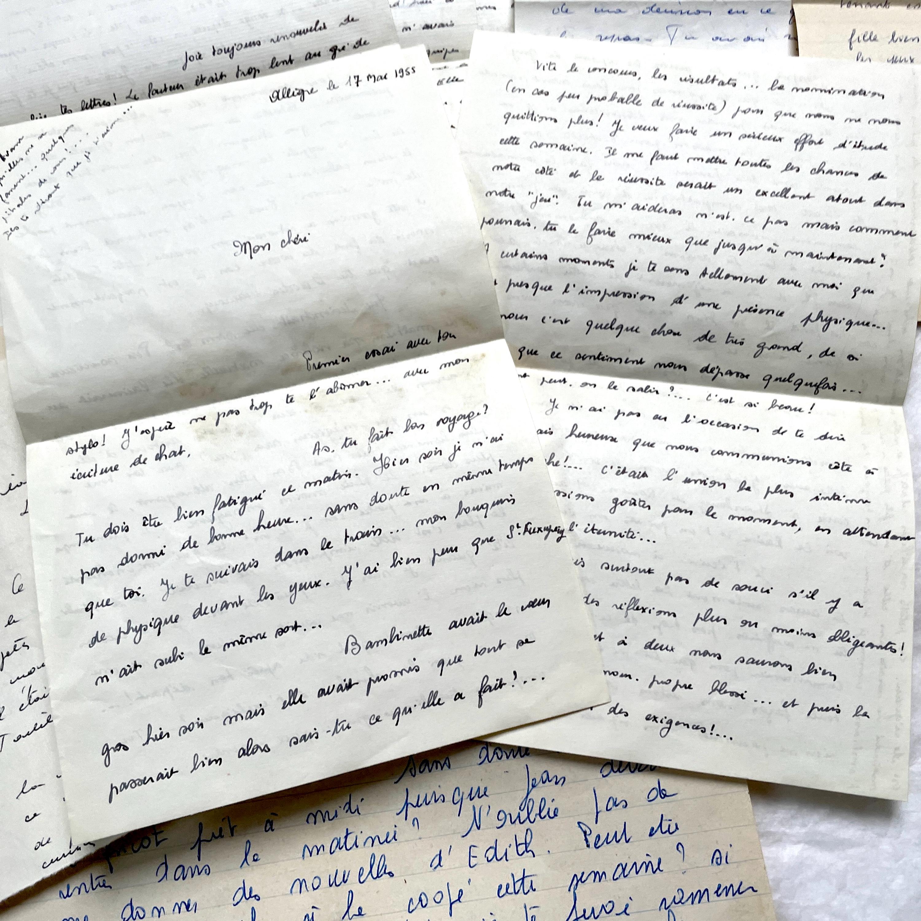 1950s - Set of 10 French Handwritten Letters - European Ephemera - Etsy