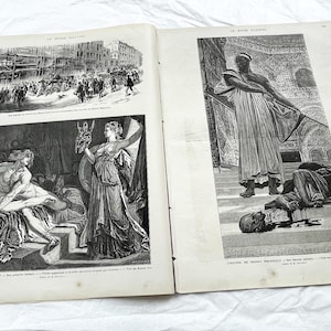 Années 1870 - Superbe journal « Le monde illustré » avec de belles gravures - Hebdomadaire français de 1872 - 16 pages