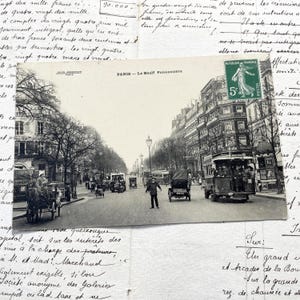 Années 1900 - Carte postale de Paris - Boulevard Poissionnière - Carte postale de Paris vintage