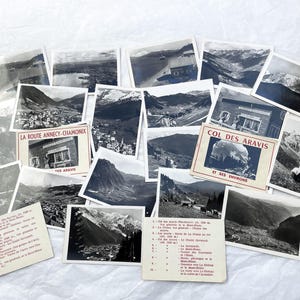 Década de 1950 - 20 fotos de Annecy e Chamonix - La Clusaz, Cahmonix, Mont-Blanc, etc.