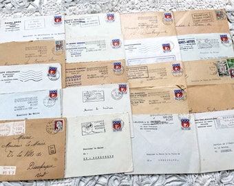 1960s - 20 French envelopes from 1960s - Without letters inside