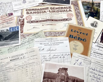 1930s - A small page of French history in 20 documents from 1930s