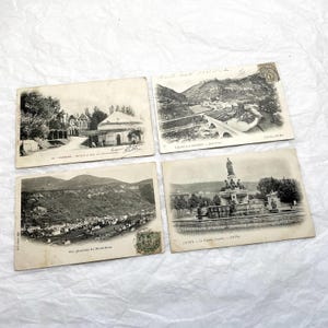1900s - 4 French pre-1903 postcards - Can you date French postcards?