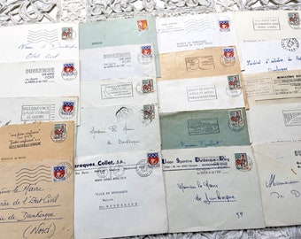 1960s - 20 French envelopes from 1960s - Without letters inside