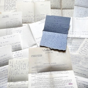 Década de 1960 - 20 cartas enviadas a um médico francês durante a década de 1960 - As cartas que ele recebeu vieram de sua família, de outros médicos ou entusiastas do xadrez.