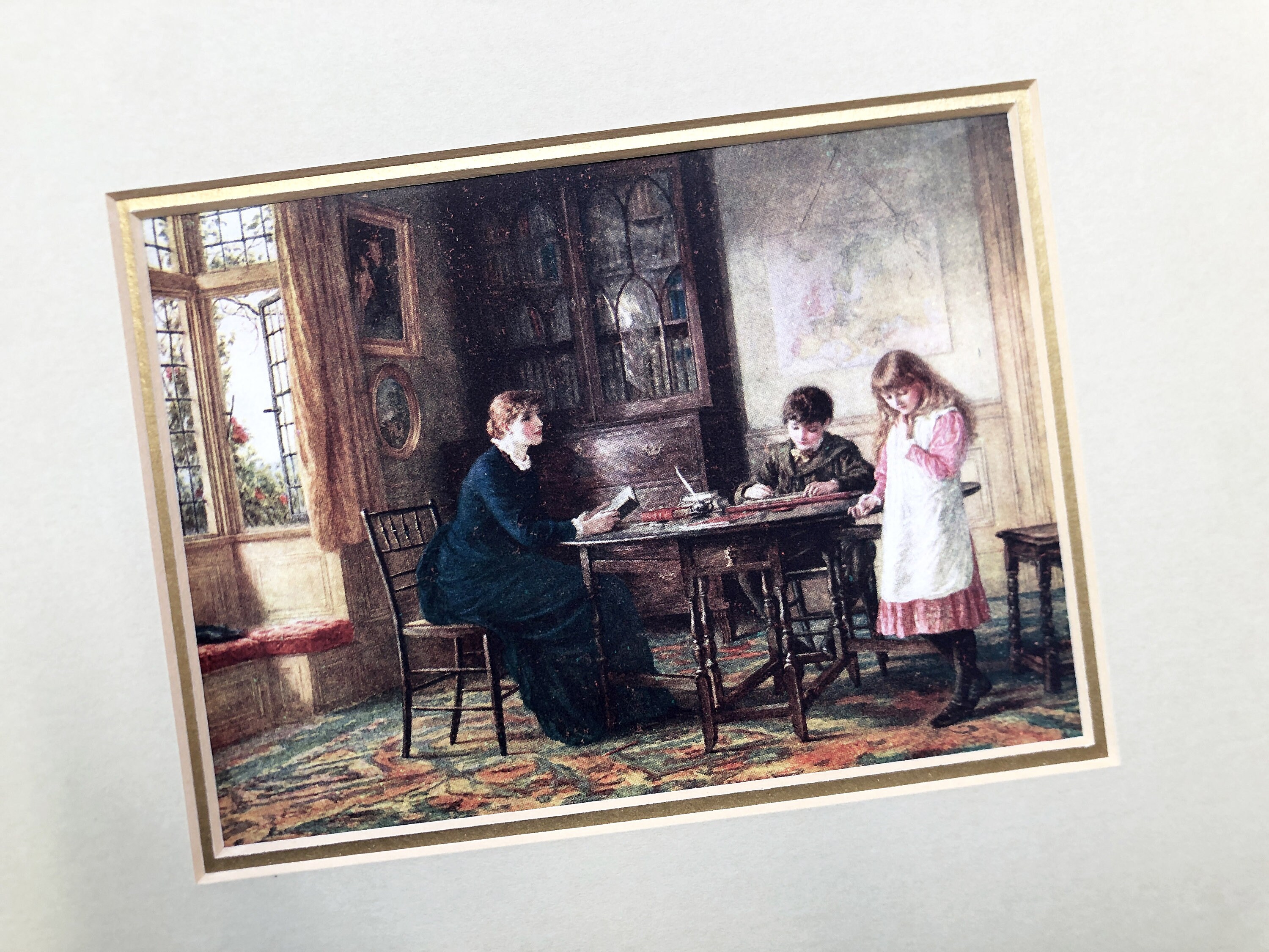 Années 1900 - Belle Illustration Encadrée Par L'aquarelliste et Illustratrice Britannique de L'époqu