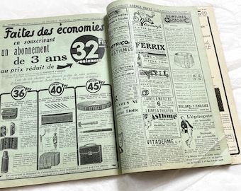 1935 - French newspaper "Le Chasseur Français" with vintage advertising, articles, etc. - More 100 pages