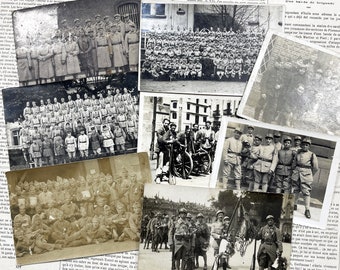 1930s - 8 military photographs and postcards from 1930s and 1940s