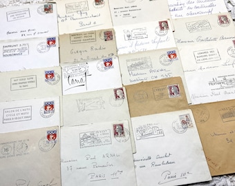 1960s - 20 French envelopes from 1960s - Without letters inside