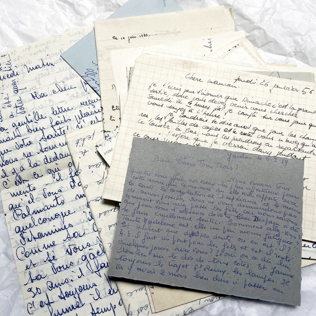 1950s 20 French Letters From 1950s - Etsy