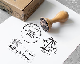 Custom Wedding Stamp, Personalized Invitation Stamp, Wedding Self Inking Stamp, Wedding Gift Stamp, Wedding Rubber Stamp, Gift for Wedding