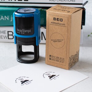 Sello de tinta de carta personalizado, sello de tinta personalizado, sello de pretinta, sello de apellido, sello de libro, regalo para él, mejor regalo de mujer, grabador de madera
