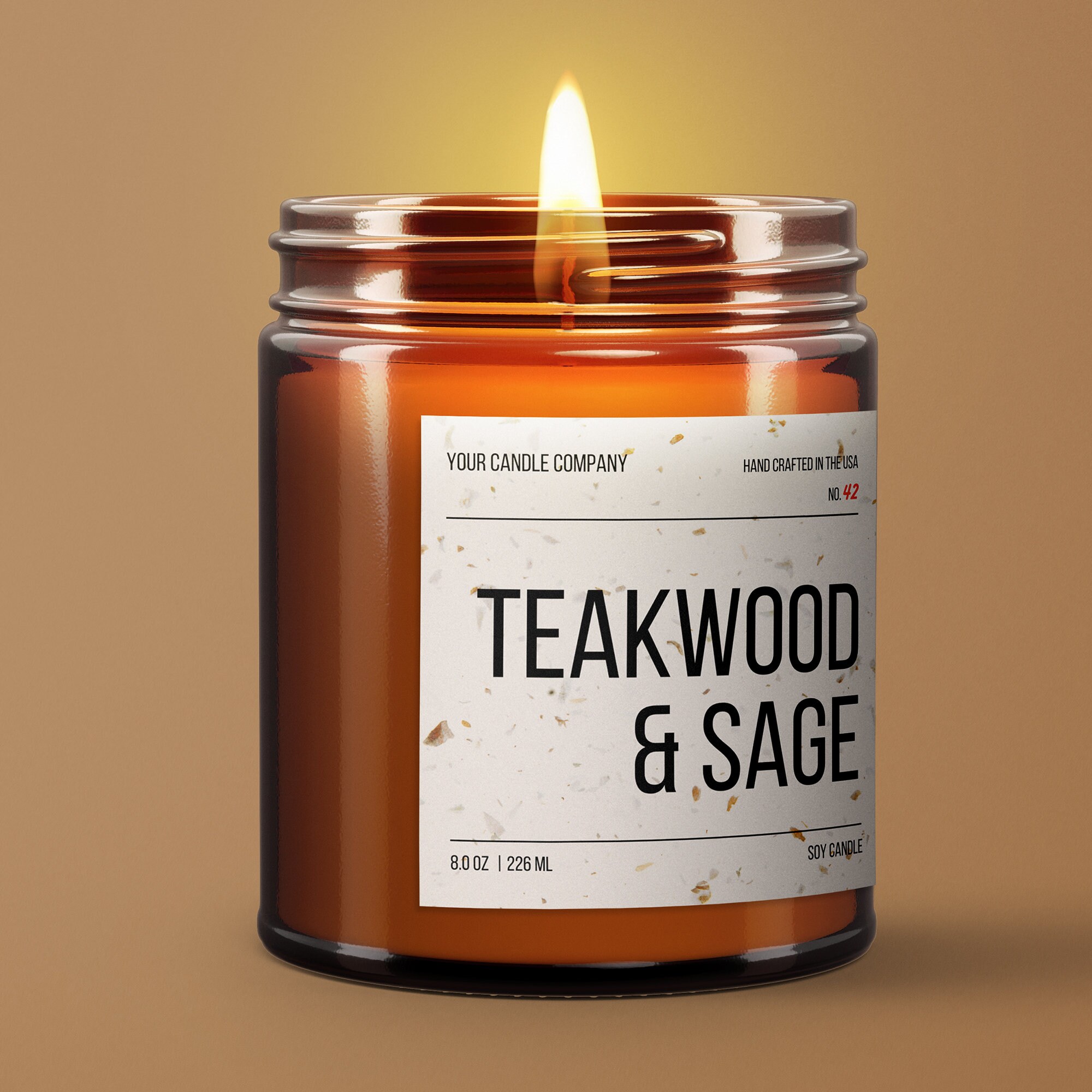 Modern Candle Label Template Editable Candle Label Design Etsy