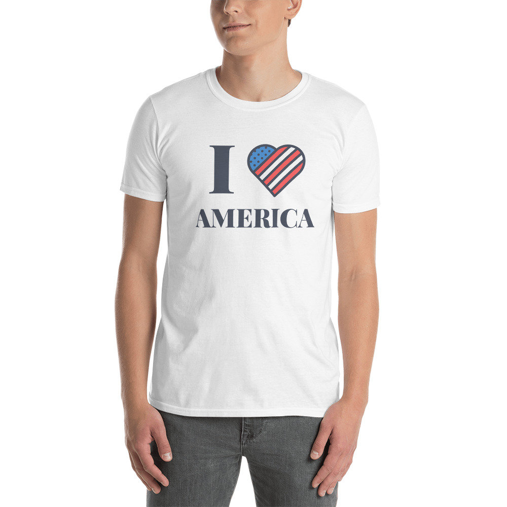 I Love America Unisex T-Shirtpatriotic tee4th of July | Etsy