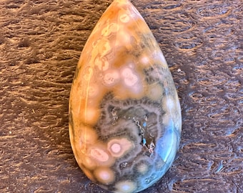 Ocean Jasper Cabochon Druzy Pocket (Not self collected - see description)