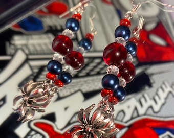 Spider-Man Inspired Earrings