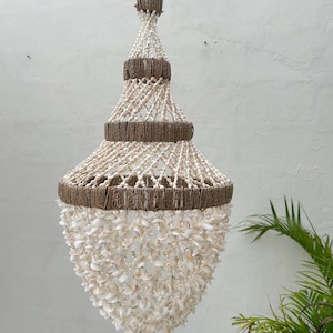 Stil 6 Muscheln Anhänger Linght | Maritimer Kronleuchter | Boho Küsten Dekor