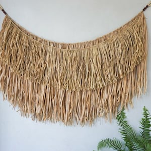 boho seagrass wall hanging extra large | raffia wall hanging | farmhouse natural seagrass wall hanging