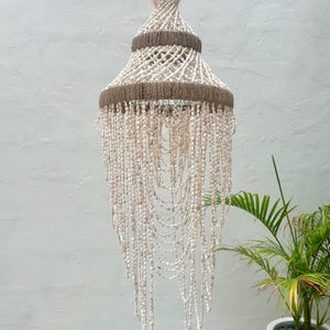 Stil 3 Muscheln Anhänger Linght | Maritimer Kronleuchter | Boho Küsten Dekor