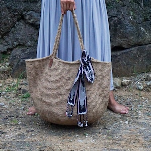 Super large crochet tote bag | large shopper bag | shopping bag | jute large bag