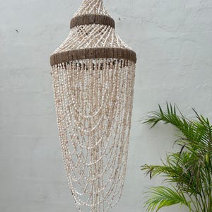 Style 5 Sea Shells Anhänger Linght | Maritimer Kronleuchter | Boho Küsten Dekor