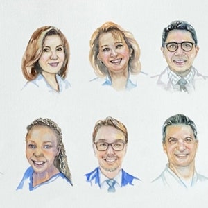 Custom Watercolor Portrait Commission from Photo