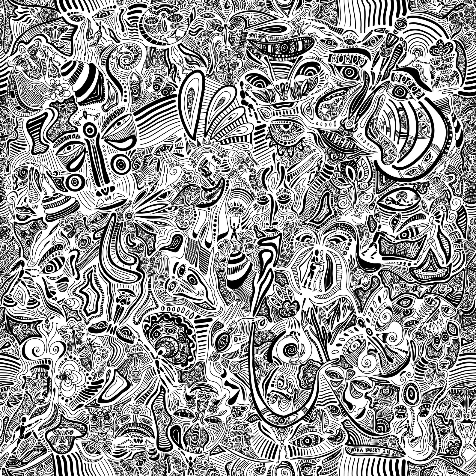 Abstract Art Face Mask Black and White Face Mask With Filter Etsy