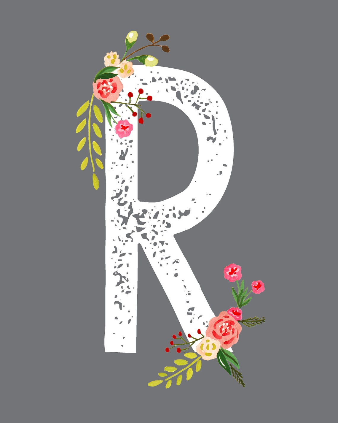 Letter R Print Letter Print for Nursery Decor Etsy