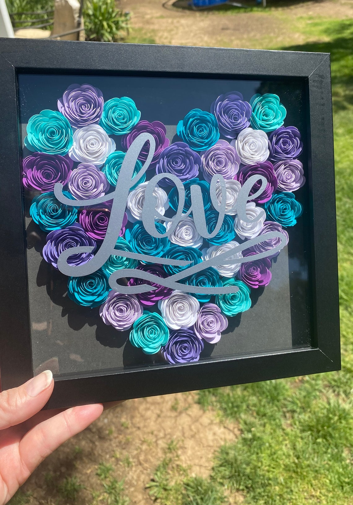 Custom Shadow Box Personalized Gift Flower Box For Her Gift Etsy