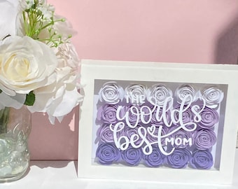 Custom Shadowbox | Mother's Day Shadowbox | Flower Box | Gift For Mom