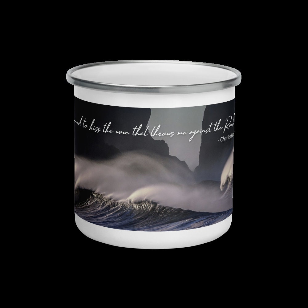 Charles Hadden Spurgeon Kiss the Wave Quote Coffee Mug Etsy