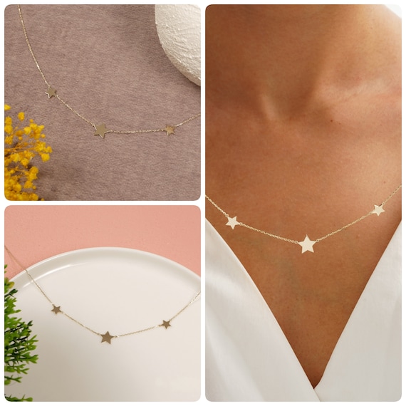 ミュージシャン Star Necklace Gold North Star Necklace, Gold – Michaela Farkasovska